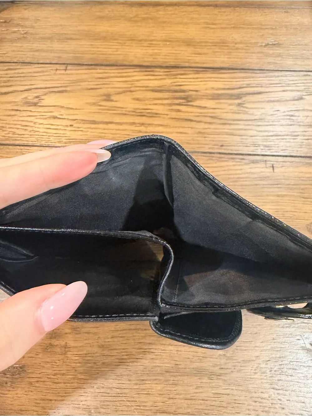 Classic Black Stingray-Texture Women's Wallet